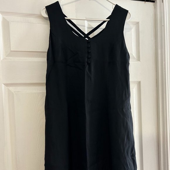 Jessica Lauren Sleeveless Vintage Black Dress, Size Medium - Picture 1 of 4
